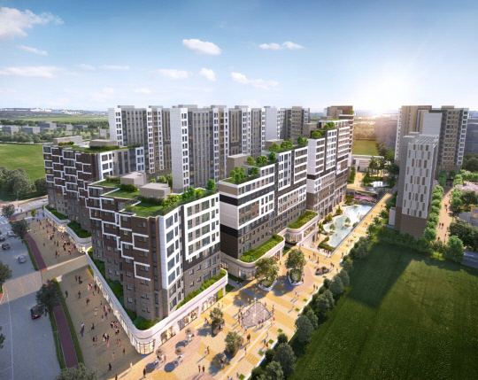 '에코델타시티 24블록 민간참여 공공분양주택건립사업' 조감도. 금호건설 제공.